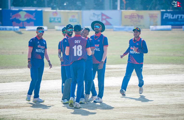 क्यानाडाविरुद्धको एकदिवसीय सिरिजको अन्तिम खेल जारी , नेपाललाई तेस्रो सफलता